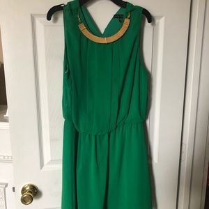 Emerald green dress